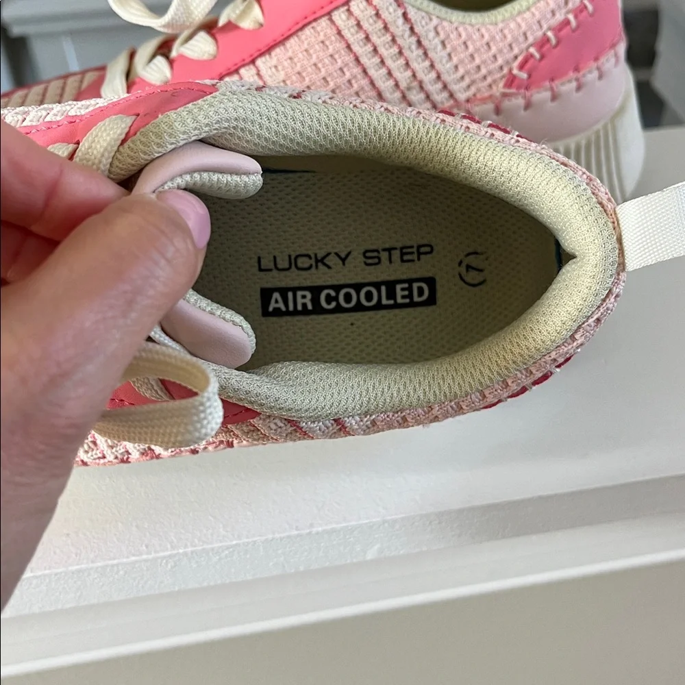 LUCKY STEP Air Cooled Pink Sneakers size 7 - Picture 12 of 13